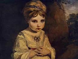 Retrato de Mary Shelley de niña