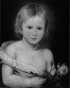 Retrato del segundo hijo de Mary Shelley con 3 años